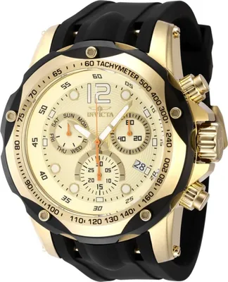 Obrázok produktu pre Invicta Speedway 48910 Pánske Hodinky - Quartz Hnací Mechanizmus - Nerezová Oceľ so Zlatým Ciferníkom - 51 mm