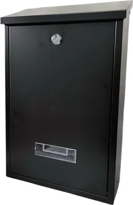 Produktbild von Primaster Briefkasten schwarz 25 x 10 x 40 cm
