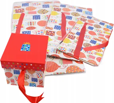 Produktbild von Geschenkboxen Set 4 Stück - Dekorative Schachteln Quadratisch, Verschiedene Größen & Muster