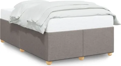Produktbild von vidaXL Bettgestell ohne Matratze Taupe 120x200 cm Stoff