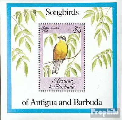 Produktbild von Briefmarken Antigua und Barbuda 1984 Mi Block81 (kompl.Ausg.) postfrisch Singvögel