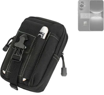 Produktbild von K-S-Trade Gürtel Tasche kompatibel mit Huawei nova 12 Lite Gürteltasche Holster Schutz Hülle Handy Hülle Smartphone outdoor Handy-Hülle schwarz