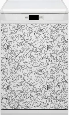 Produktbild von Magnetmatte Geschirrspüle Abwaschbar Küche Magnete  Nachbildung 45x80 cm  - Blumen Peons