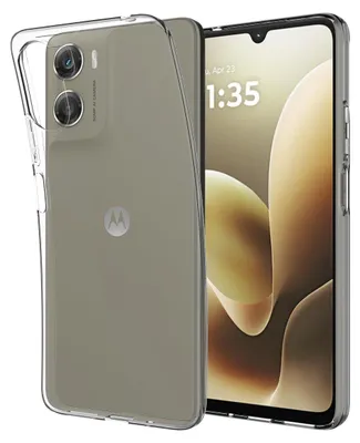 Image de Cazy Coque compatible avec Motorola Moto G06 / G06 Power Coque en Silicone – Coque Flexible – Transparent