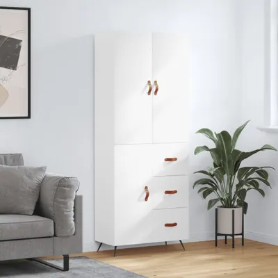 Produktbild von vidaXL Highboard Weiß 69,5x34x180 cm Holzwerkstoff