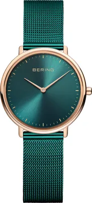 Produktbild von Bering Damen Uhr Armbanduhr Ultra-Slim Grün - 15729-868 Edelstahl