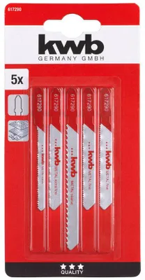 Immagine prodotto di kwb 617290 Set di lame per seghetto alternativo per metallo 5 pz