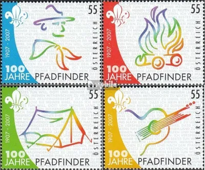 Produktbild von Briefmarken Österreich 2007 Mi 2636-2639 (kompl.Ausg.) gestempelt Pfadfinder