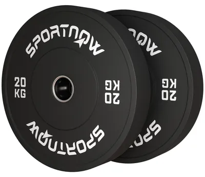 Obrázek produktu pro Olympijská sada závaží 2 x 20 kg - gumové kotouče | Barva: černá