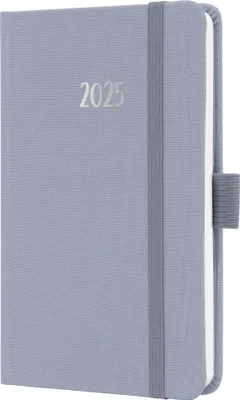 Image de SIGEL J5406 Agenda semainier Jolie 2025, , 2 pages = 1 semaine, couverture rigide avec surface textile, env. A6, lilas, 174 pages