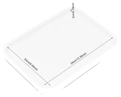 Image de Plat de service, en polypropylène résistant, design pratique, BLANC