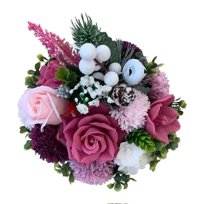 Produktbild von Anteros Seifenblumenstrauß - originelle Weihnachtsdekoration und Geschenk
