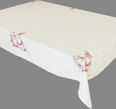 Produktbild von Tischwäsche Stickerei Wichtel Tischdecke Tischläufer Weihnachten 110 x 110 cm