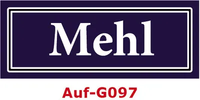 Produktbild von 15 Stück Gewürzaufkleber Mehl 40x16mm Gewürzetiketten Sticker Lebensmittel (Auf-G097)