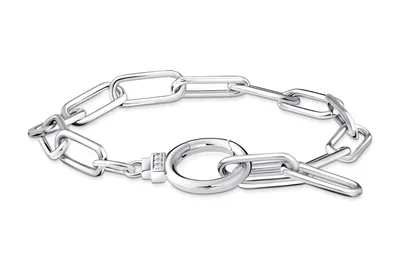 Immagine prodotto di Thomas Sabo A2133-051-14 Bracciale a maglie Donna Pietre Bianche Chiusura ad anello Argento