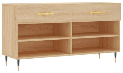 Obrázek produktu pro vidaXL Lavice na boty Sonoma dub 102x35x55 cm výrobek z odvozeného dřeva