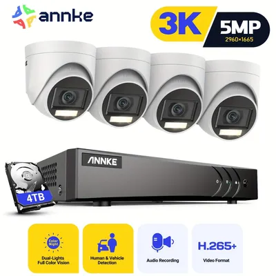 Obrázek produktu pro Sada bezpečnostních kamer - monitorovací systém - kamerový systém - video dohled - rozlišení 3K s detekcí pomocí umělé inteligence