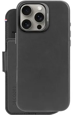 Zdjęcie produktu dla Decoded Leather Detachable Wallet, Z klapką, Apple, iPhone 16 Pro Max, 17,5 cm (6.9"), Czarny