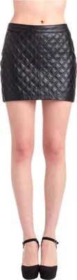 Produktbild von Damen Le temps des Cerises Leanie Leder Minirock schwarz S