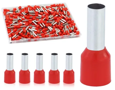 Aderendhülsen-Set 220 Stück 10 mm² x 18 mm rot isoliert