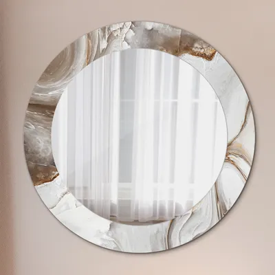 Produktbild von Ø60cm Modern Spiegel - Wandspiegel Wandmontage- Schlafzimmer - smaragd grün marmor