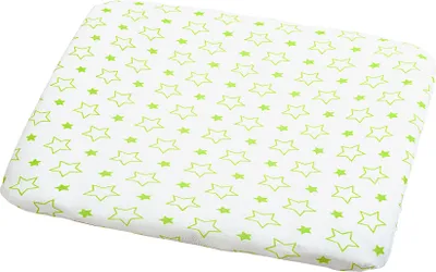 Produktbild von Odenwälder 026012 Wickelauflagenbezug Sterne 75x85, Farbe:limettengrün