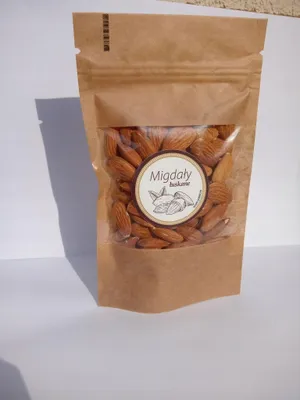 Zdjęcie produktu dla Migdały łuskane 100g Bacówka