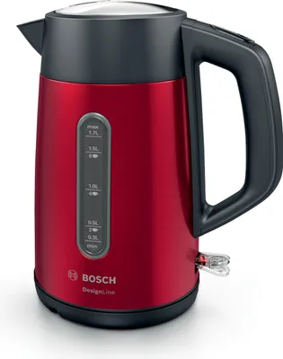 Immagine prodotto di Bosch TWK4P434 Rosso-Nero Piccolo Bollitore elettrico, plastica, acciaio inox 1,7 L