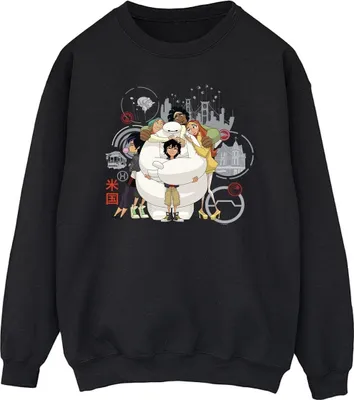 Produktbild von Disney - "Big Hero 6" Sweatshirt für Herren BI15314 (4XL) (Schwarz)