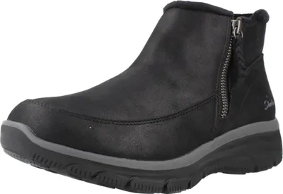 A single black boot is shown against a white background.