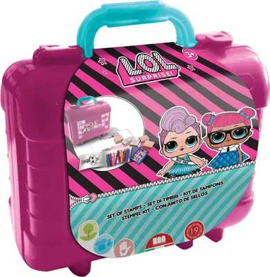 Produktbild von Multiprint Travel set valigetta in platica LOL, Stempel-Set für Kinder, 3 Jahr(e), Nicht toxisch, Mehrfarbig