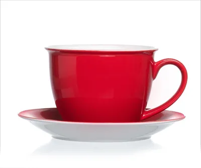 Productafbeelding van Doppio Serie Jumbo, grote beker/mok voor koffie, 360 ml, rood, 1 stuk