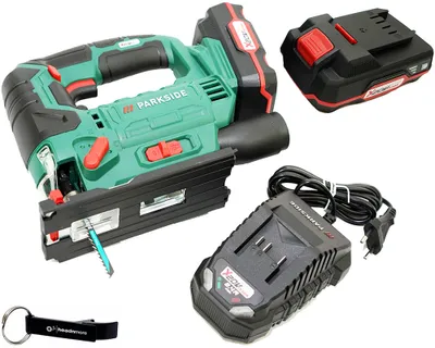 Produktbild von PARKSIDE® 20 V Akku-Pendelhubstichsäge PSTDA 20-Li / inkl. 2 Akkus (2Ah) und Ladegerät (2,4A)