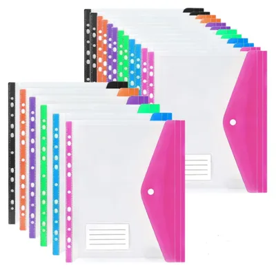 Productafbeelding van Set van 18 A4 Documentfolders in Verschillende Kleuren