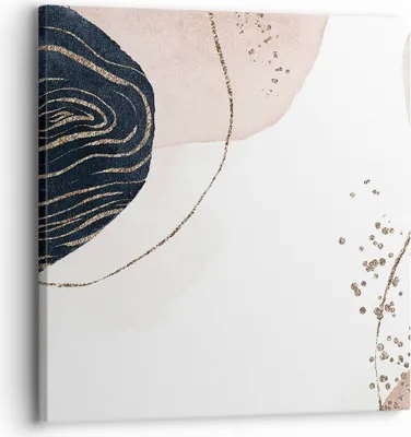 Produktbild von Bild auf Leinwand - Leinwandbild - Einteilig - Abstraktion Modern Grafik - 30x30cm - Wand Bild - Wanddeko - Wandbilder - Leinwanddruck - Bilder - Wanddekoration - Leinwand bilder - AC30x30-4217