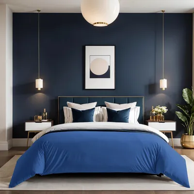 Produktbild von L'Essentiel Linge de Maison, Tonne Bleue - 74, Ranforce Einzelbettbezug (FR), 100 % BAUMWOLLE RANFORCE, Blau,  140 x 200 cm