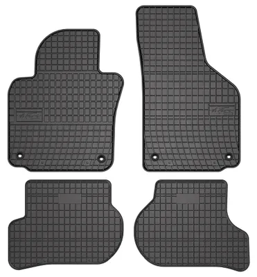 Produktbild von Fußmatten Automatten Gummi Schwarz für Volkswagen Jetta V 2005-2011 Set 4-tlg