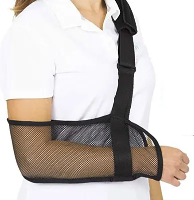 Produktbild von Verstellbare Arm- und Schulter-Schlinge aus Netzgewebe, Atmungsaktive medizinische Armfixierung bei Brüchen & Luxationen