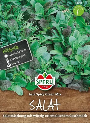 Produktbild von SPERLI Salatsamen Asia Spicy Green Mix 300 Pflanzen