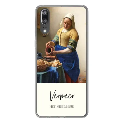 Produktbild von MuchoWow® Handyhülle Schutzhülle Hülle für Huawei P20 Kunst - Milchmädchen - Vermeer Silikon Softcase Handy Hülle - Hardcover