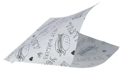 Zdjęcie produktu dla Papstar Hamburger Tüten aus Papier weiss mit Muster 1000 Stück