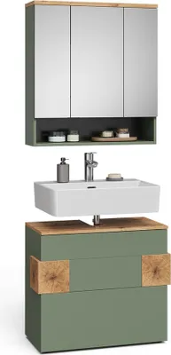 Produktbild von Badmöbel-Set Vicco Eden Grün 2 Teile, Model 59874