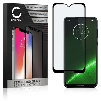 Image de Protection d'écran en verre compatible avec Motorola Moto G7 / Moto G7 Plus (3D Case-friendly résistance 9H 0,33mm Full Glue) smartphone téléphone portable GSM