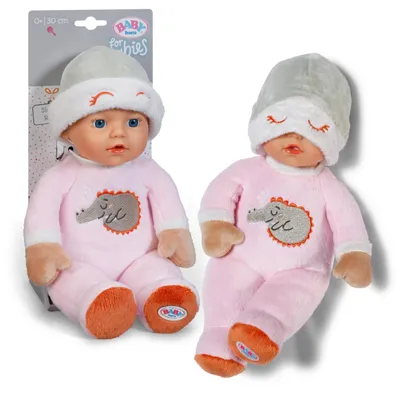 Produktbild von BABY born for babies Sleepy Rose 30cm mit befestigtem Mützchen und integrierter Rassel
