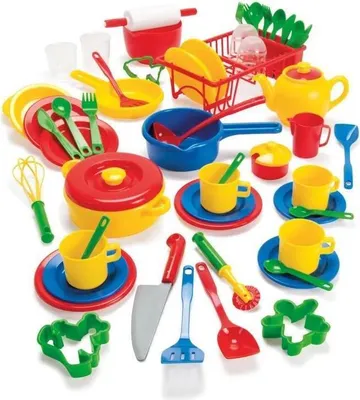 Immagine prodotto di Dantoy stoviglie per bambini 59 pezzi giocattolo colorato