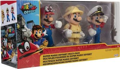 Produktbild von Nintendo Super Mario Figuren 3er Set Mario Odyssey, 10 cm