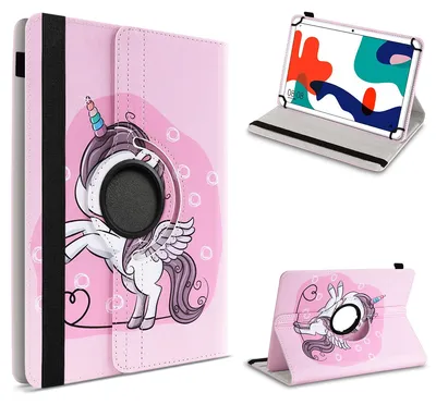 Produktbild von Tablet Hülle für Huawei MatePad T10 / T10s Tasche Schutzhülle Case Cover DrehbarFarbe 360 Uni:Motiv 15