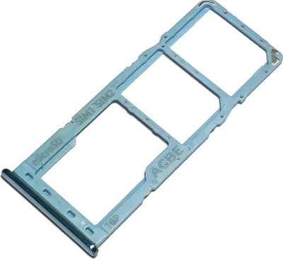 Produktbild von Dual Simkartenhalter und micro-SD Speicherkartenfach für Samsung Galaxy A32 4G, Original Ersatzteil, Blau