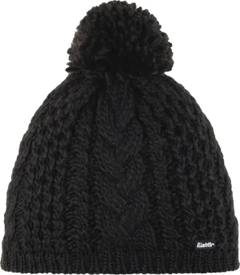Zdjęcie produktu dla EISBÄR Afra pompon, One Size, czarny, czapka, częściowo podszyta, 75039