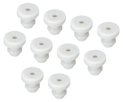 Gummi-Verschlussstopfen 8 mm AD, 2 mm ID, grau, 20 Stück